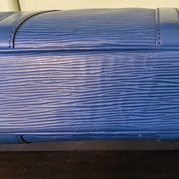 Louis Vuitton Epi Porte Documents Voyager Work Bag Beautiful Teal Leather - Picture 8 of 16